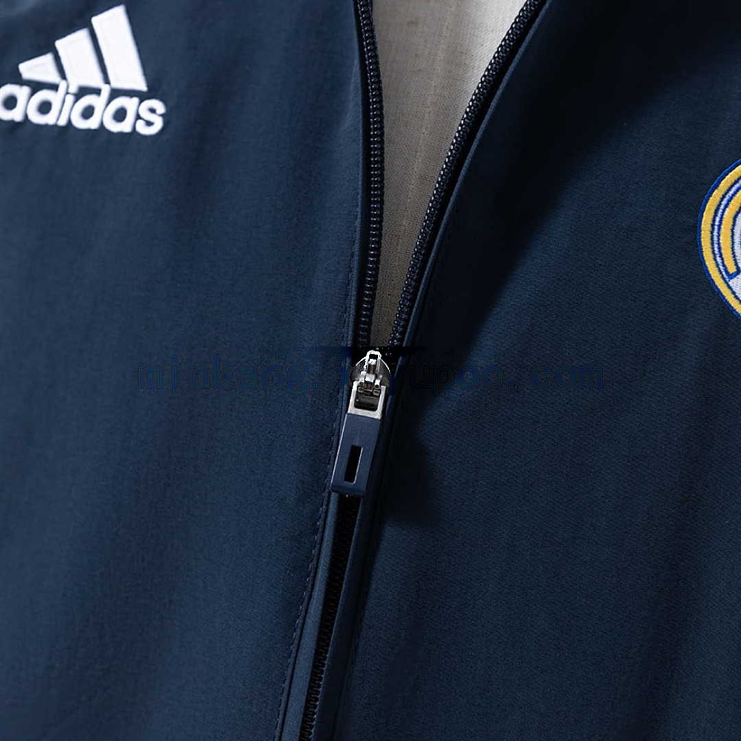 Real Madrid Windbreaker - Navy Blue &amp; White S-XXL 5