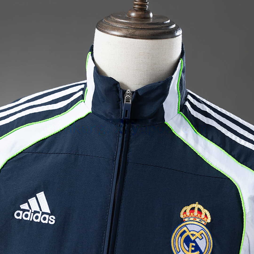 Real Madrid Windbreaker - Navy Blue &amp; White S-XXL 8
