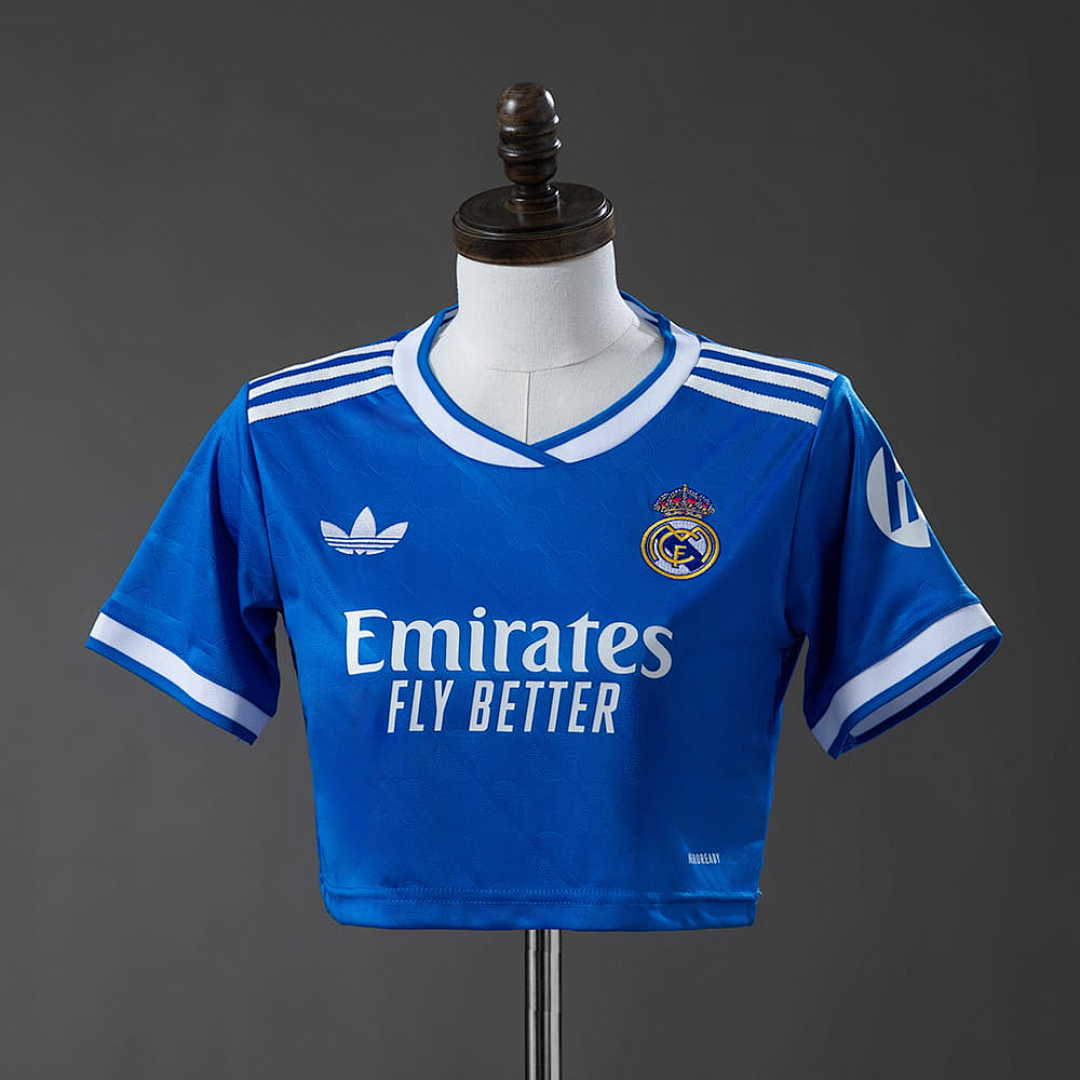 Real Madrid 25_26 Third Away Women's crop top style S-XXL