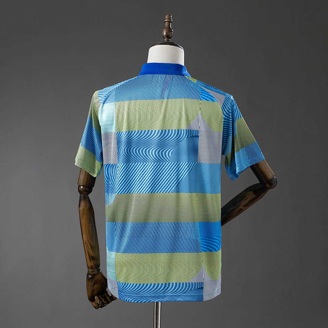 Real Madrid 25_26 POLO - Green Striped Tray S-XXL 2