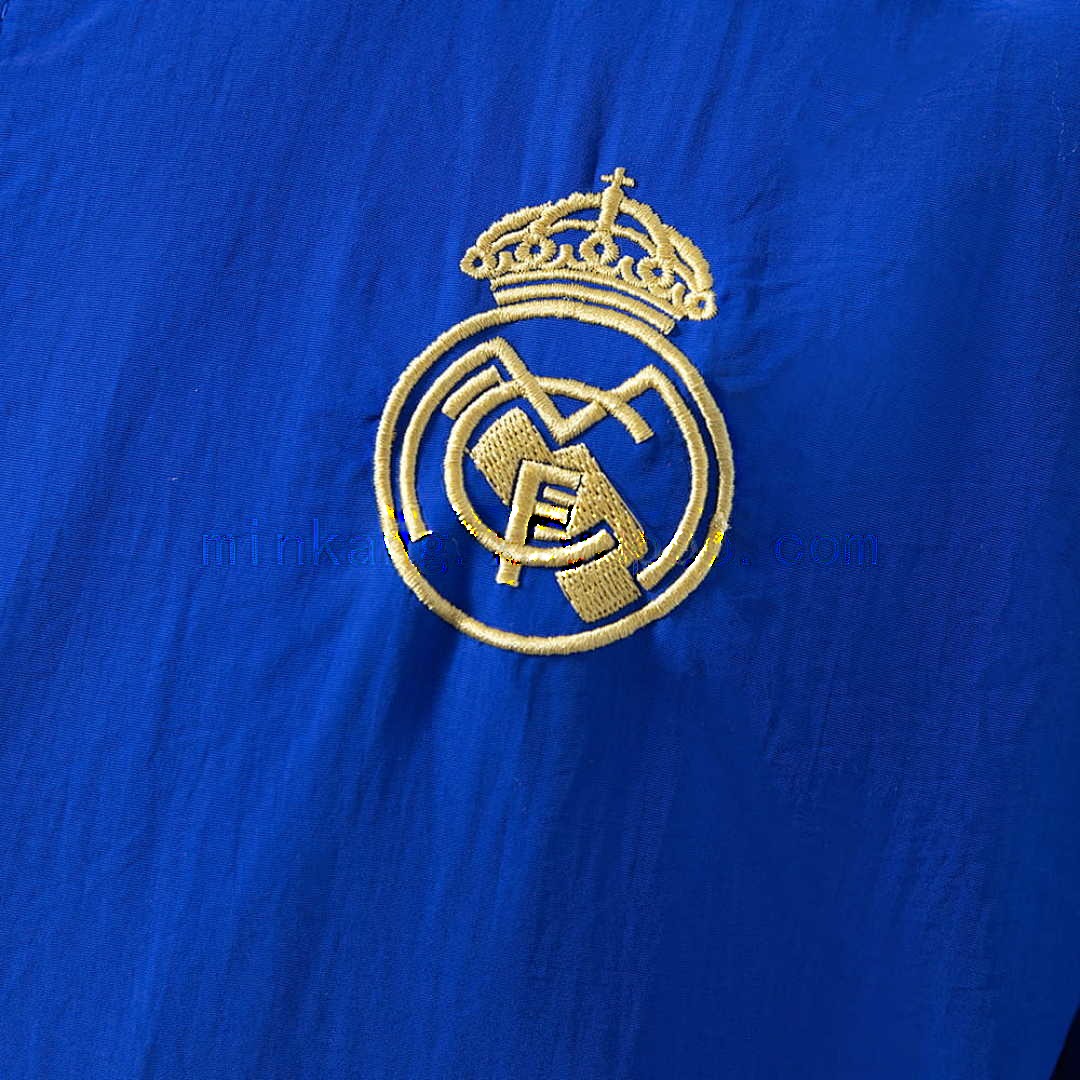 Real Madrid Reversible Jacket Windbreaker - Blue &amp; Yellow S-XXL 10