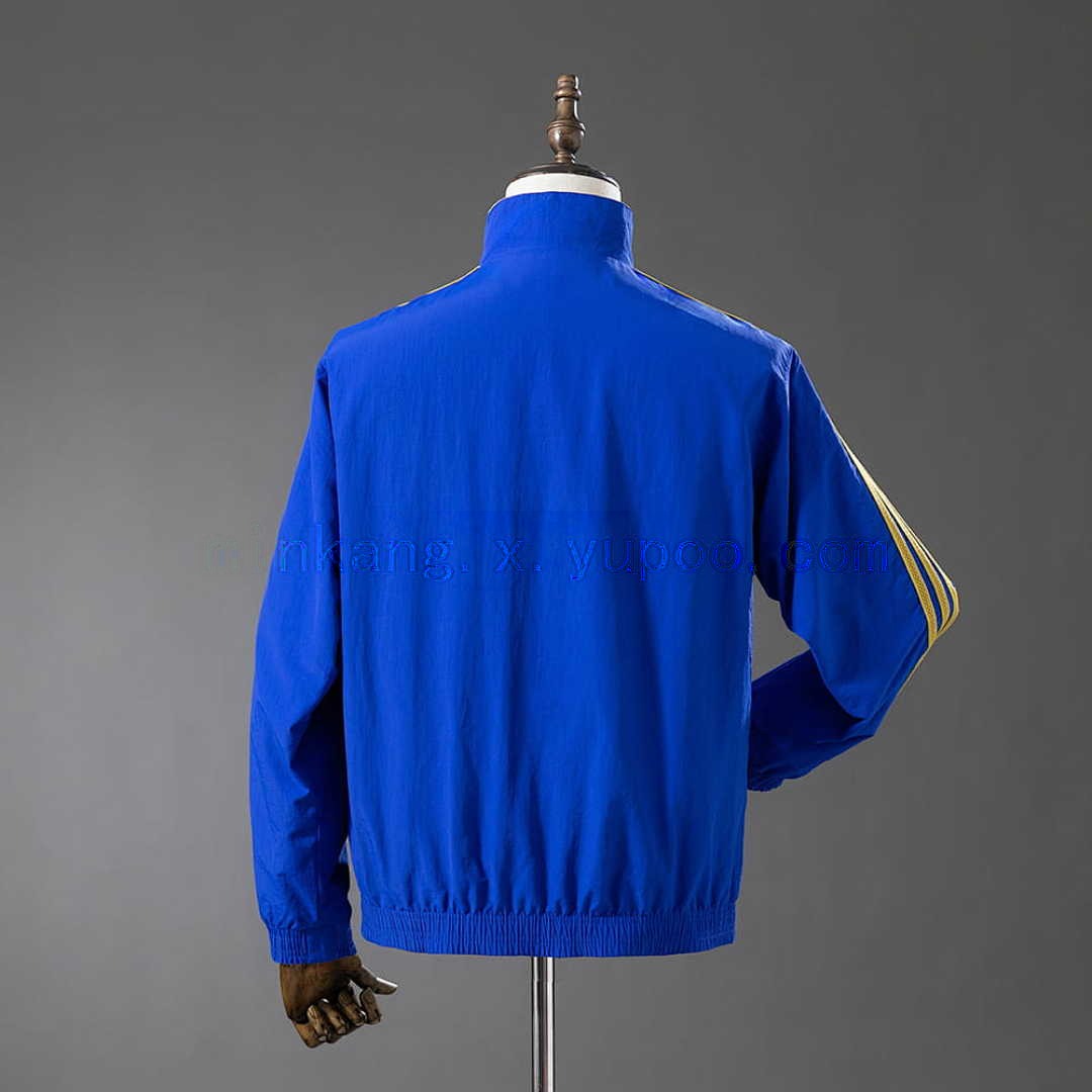 Real Madrid Reversible Jacket Windbreaker - Blue &amp; Yellow S-XXL 5