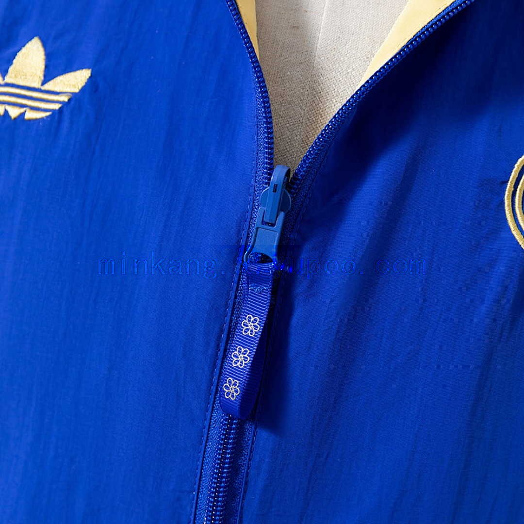 Real Madrid Reversible Jacket Windbreaker - Blue &amp; Yellow S-XXL 8