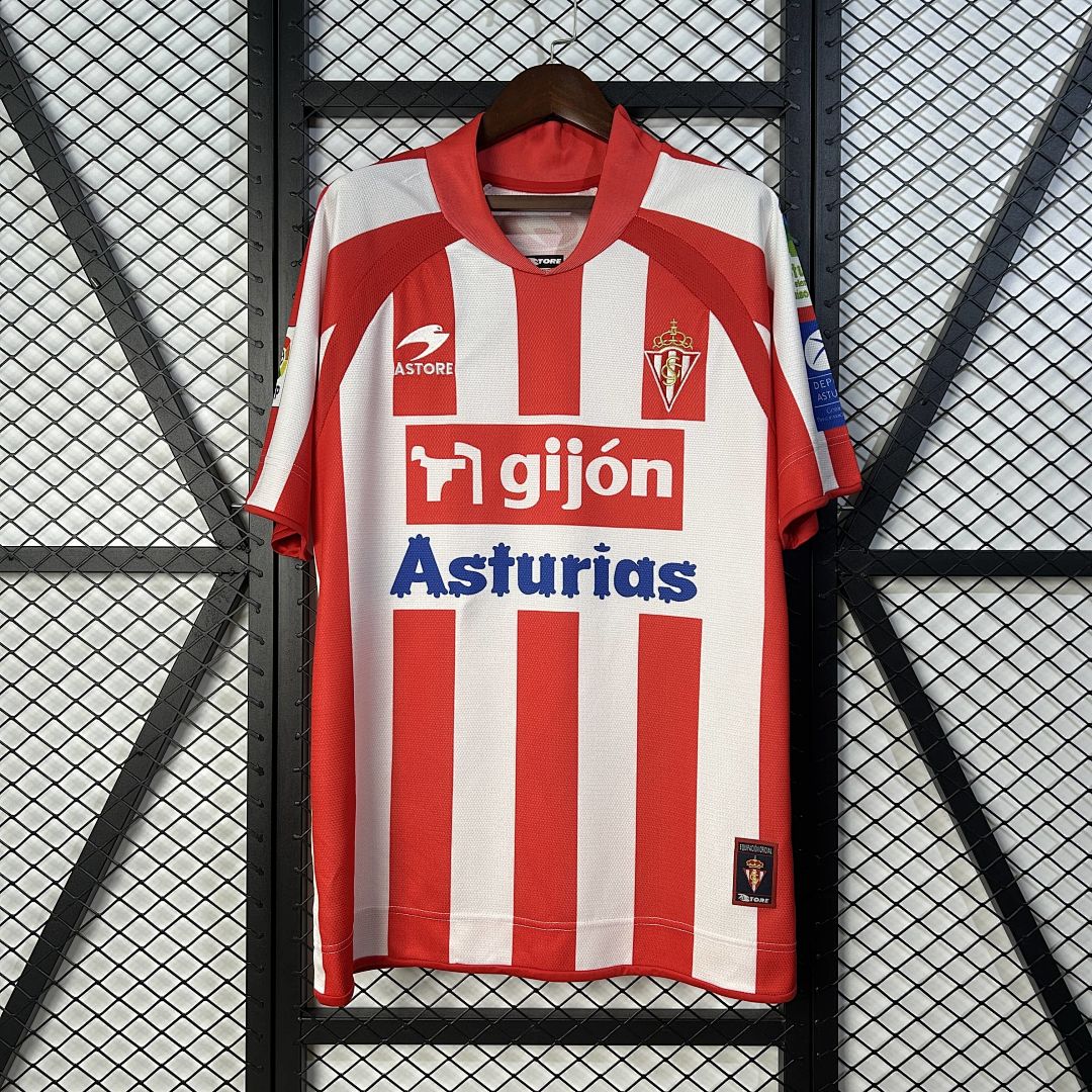Retro 08_09 Sporting Gijon Home Size S-XXL