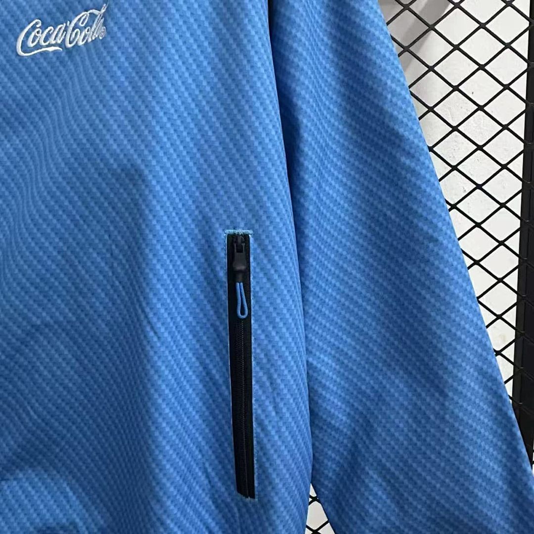 25_26 Napoli pad printed blue waterproof windbreaker 5