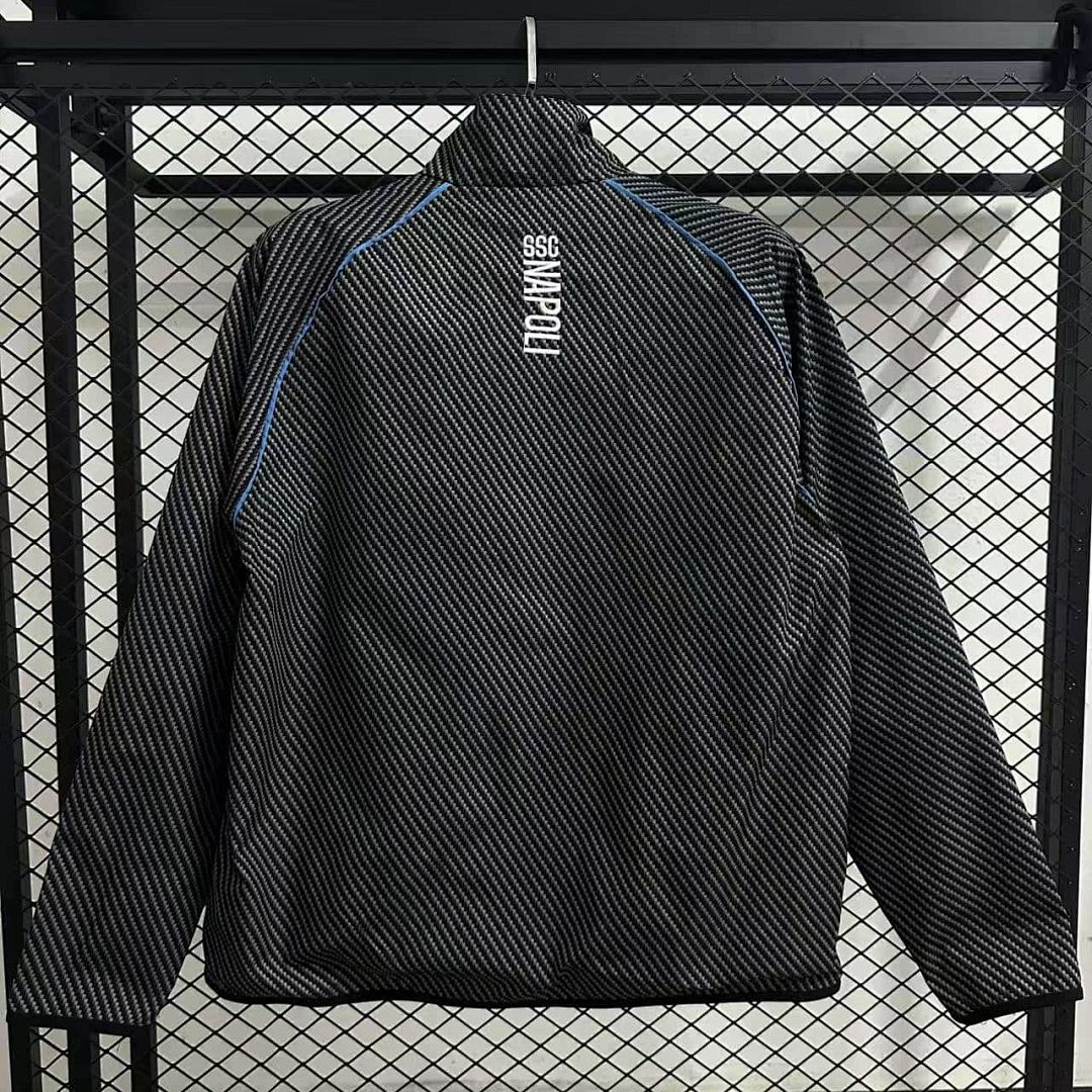 25_26 Napoli pad printed black waterproof windbreaker 3