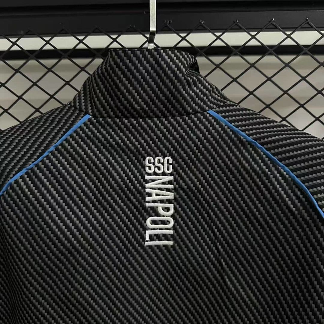25_26 Napoli pad printed black waterproof windbreaker 4