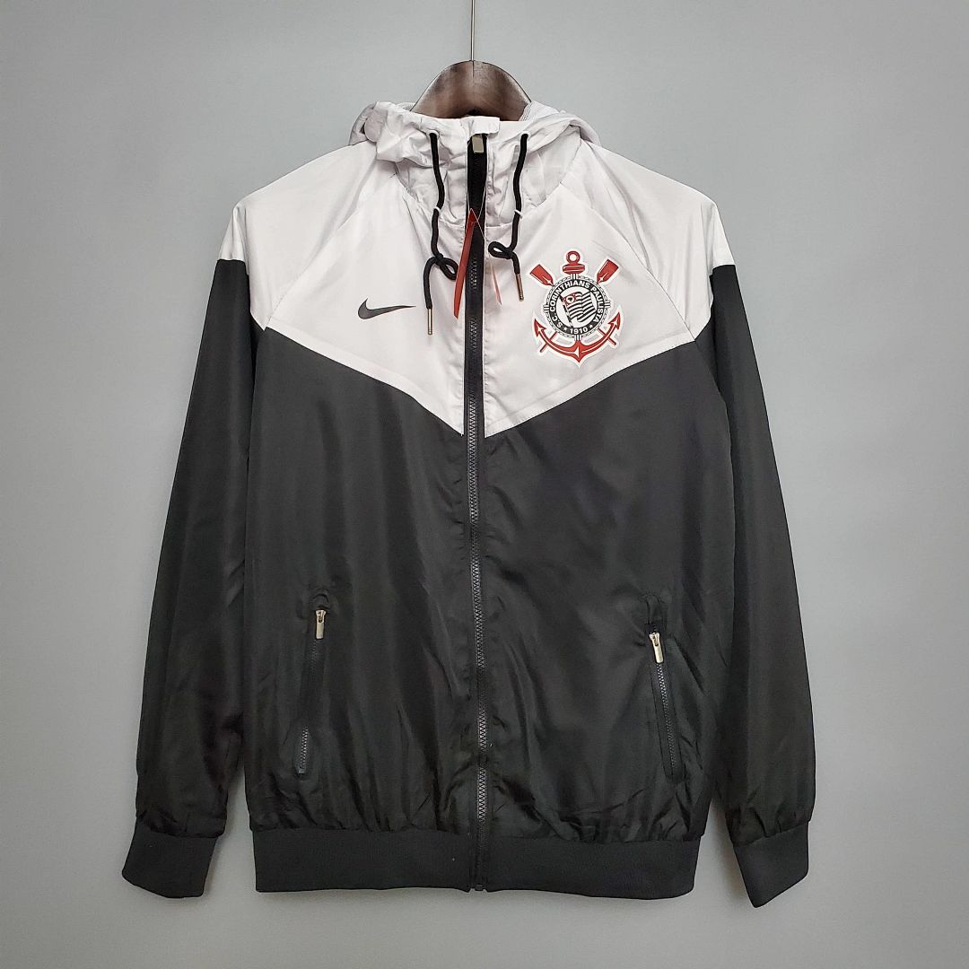 Windbreaker Corinthians Black &amp; White S-XXL