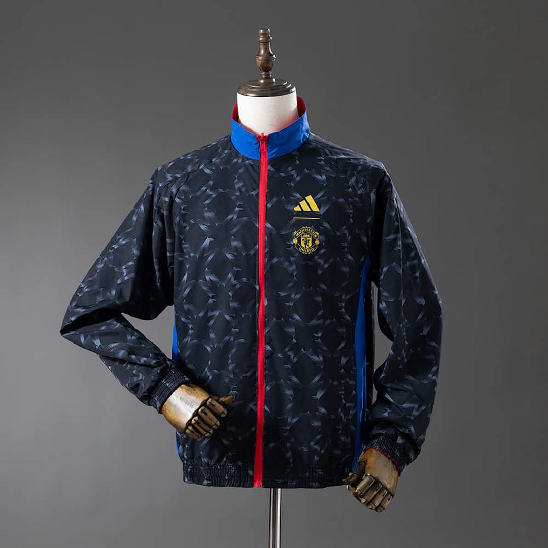 M-U Reversible Anthem Jacket Windbreaker - Black_Red S-XXL 2