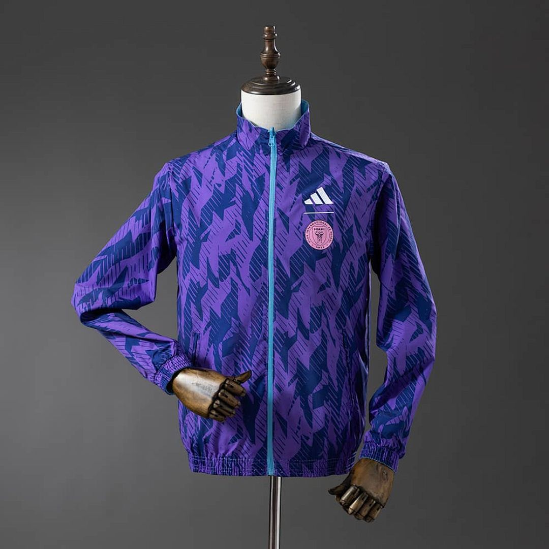 Inter Miami Reversible Anthem Jacket Windbreaker - Blue-Purple S-XXL 2