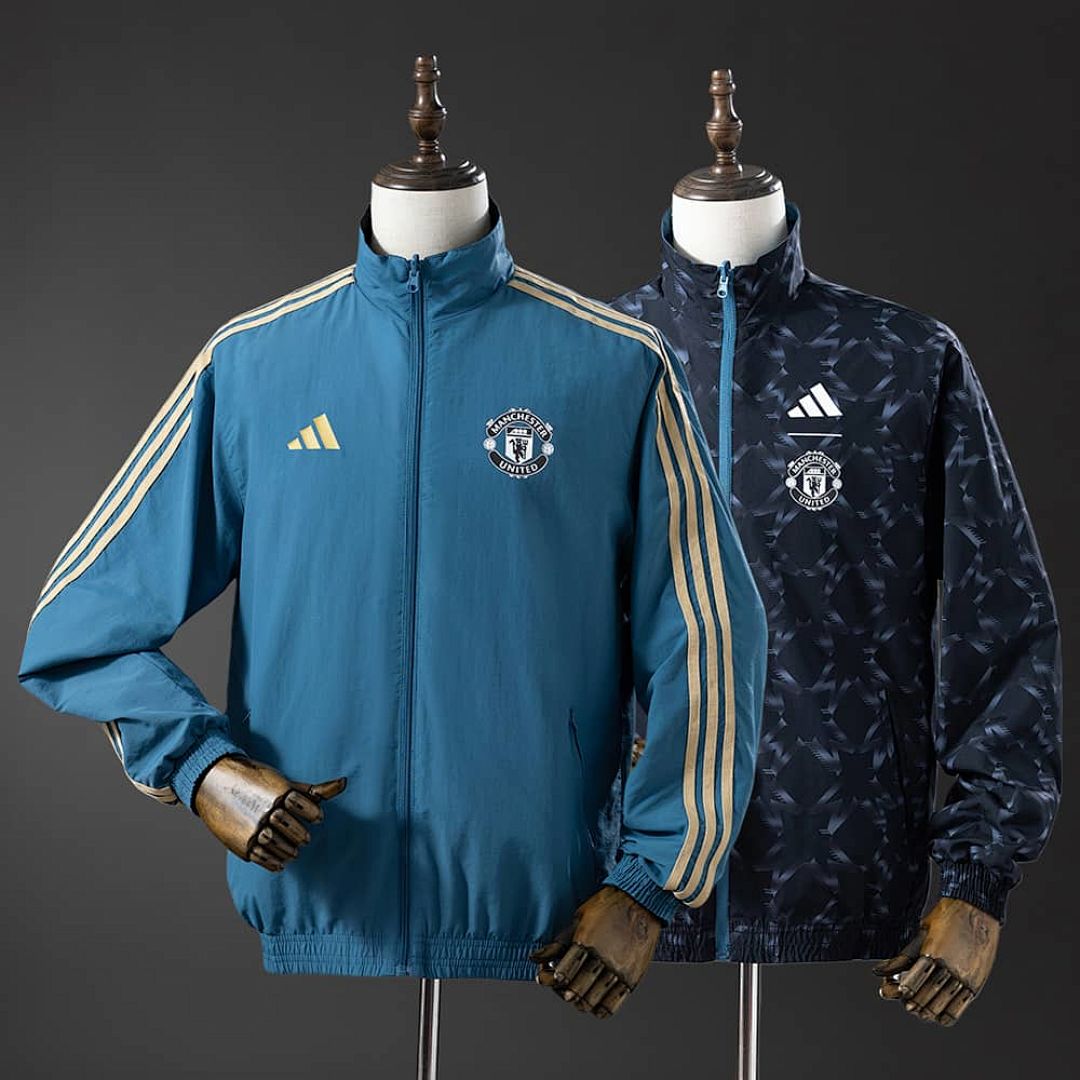 M-U Reversible Jacket Windbreaker - Blue&amp;Black S-XXL