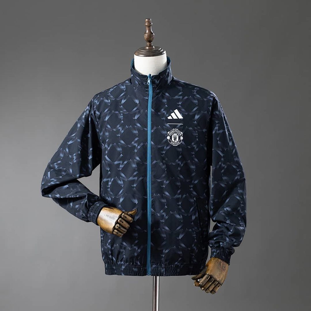 M-U Reversible Jacket Windbreaker - Blue&amp;Black S-XXL 2