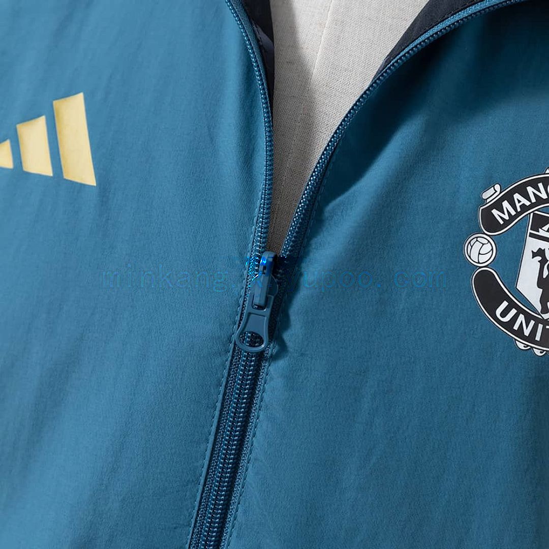 M-U Reversible Jacket Windbreaker - Blue&amp;Black S-XXL 7