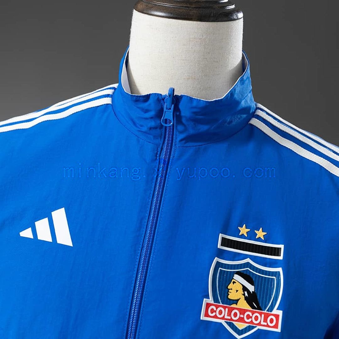Colo Colo Reversible Jacket Windbreaker - White &amp; Blue S-XXL 10