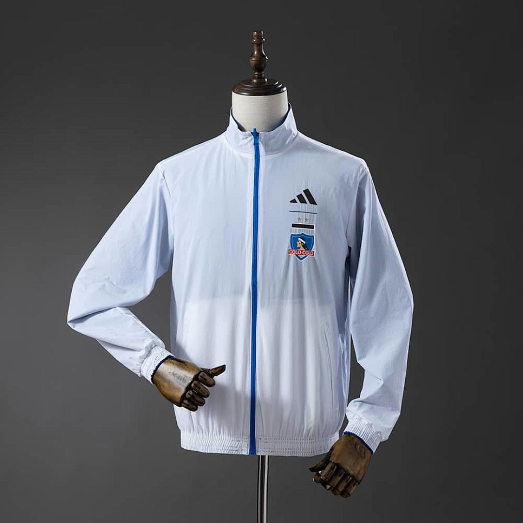 Colo Colo Reversible Jacket Windbreaker - White &amp; Blue S-XXL 2