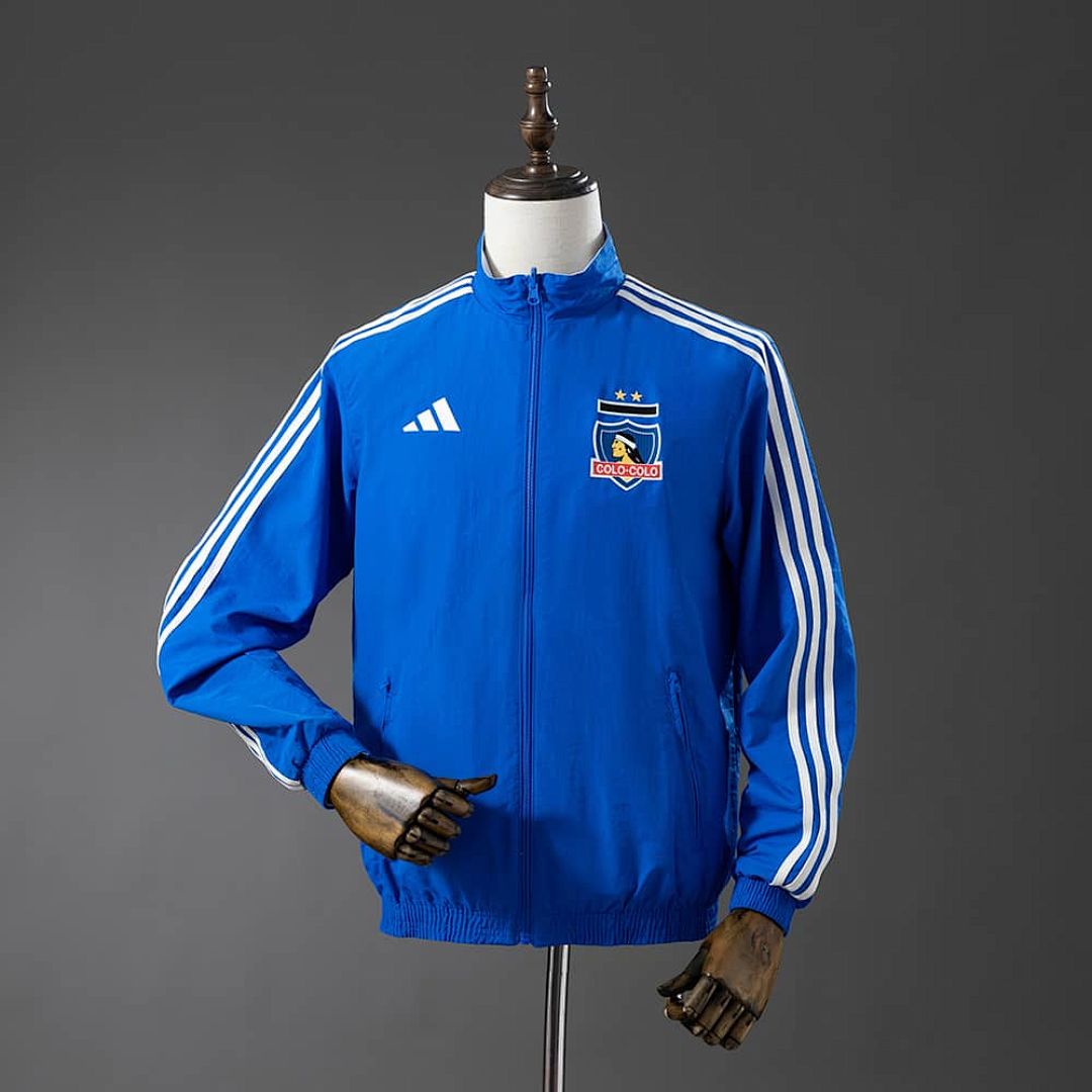 Colo Colo Reversible Jacket Windbreaker - White &amp; Blue S-XXL 3