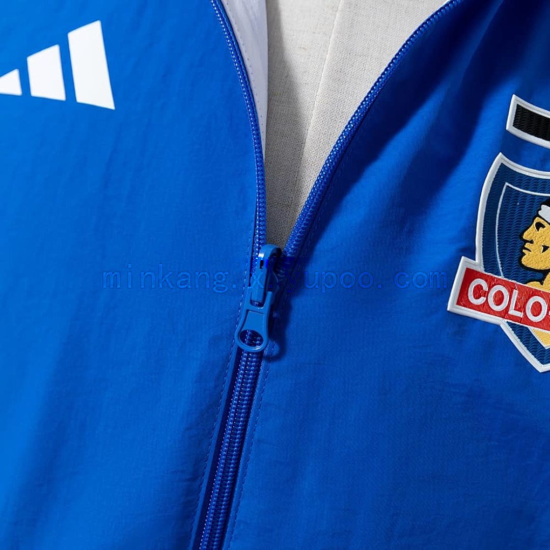 Colo Colo Reversible Jacket Windbreaker - White &amp; Blue S-XXL 7