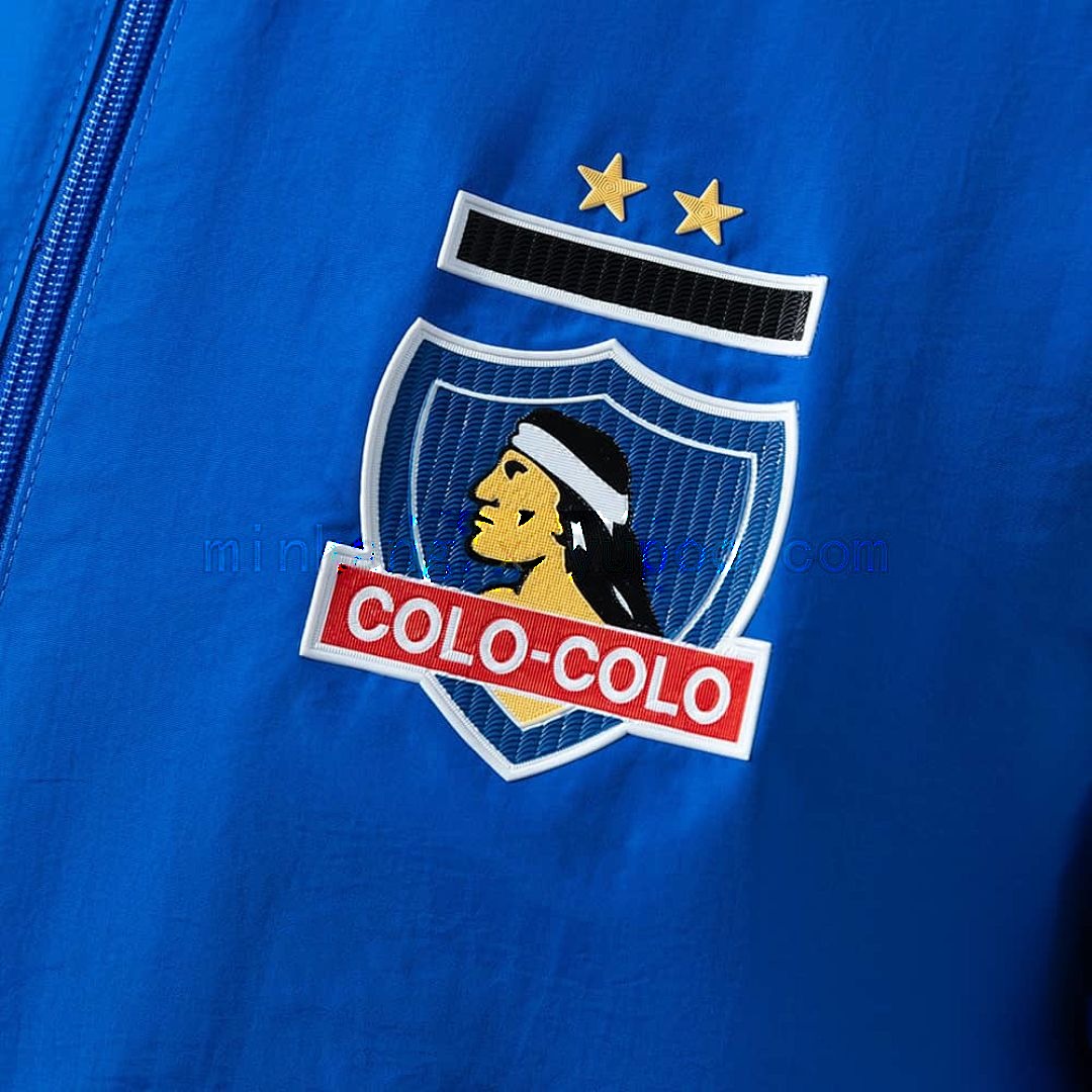 Colo Colo Reversible Jacket Windbreaker - White &amp; Blue S-XXL 9