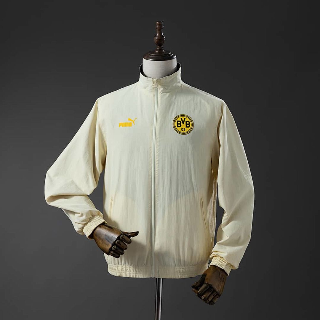Borussia Dortmund reversible chaqueta chubasquero - negro &amp; Beige S-XXL 2
