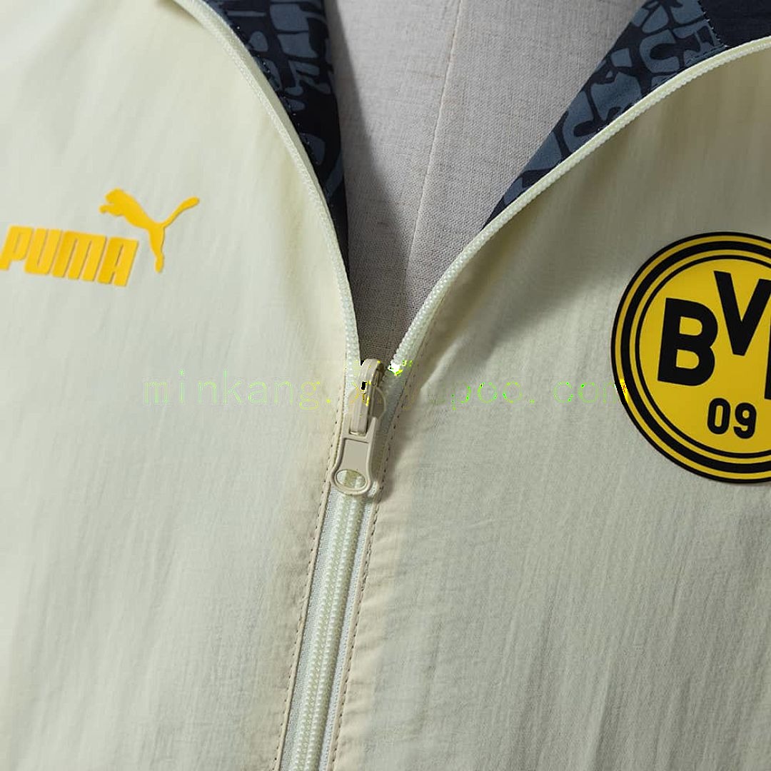 Borussia Dortmund reversible chaqueta chubasquero - negro &amp; Beige S-XXL 7