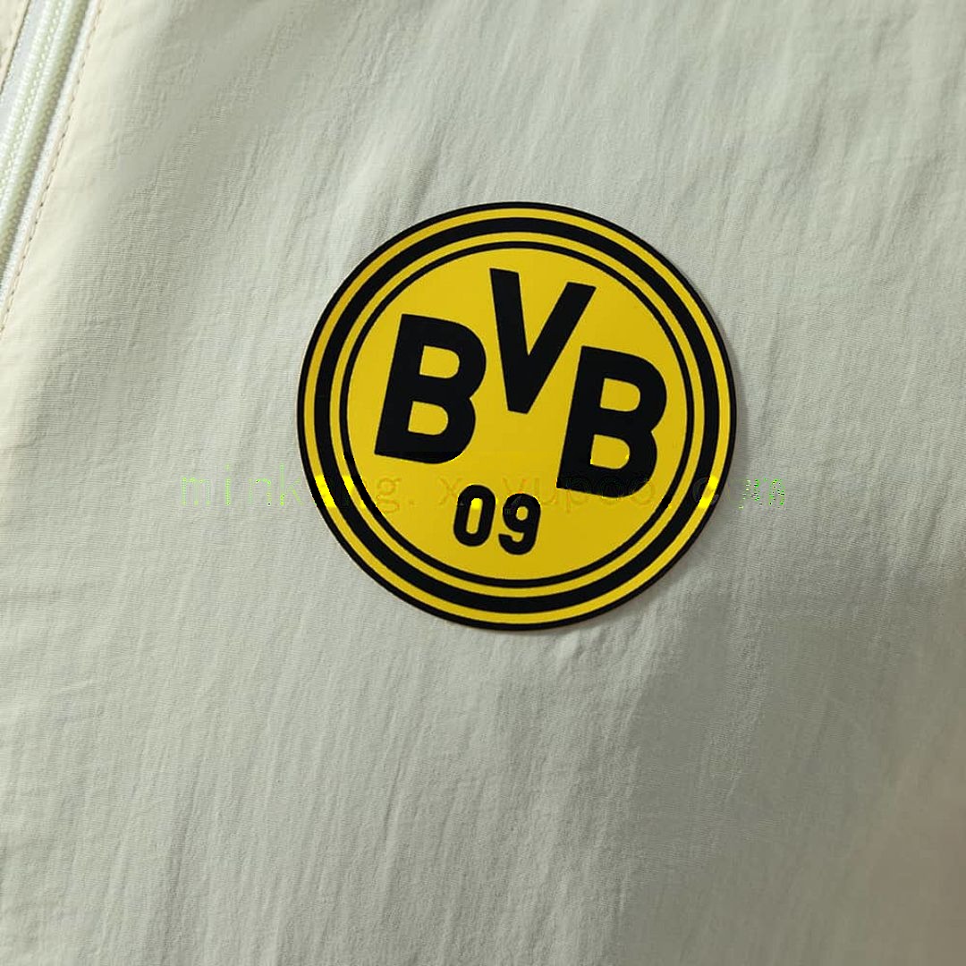 Borussia Dortmund reversible chaqueta chubasquero - negro &amp; Beige S-XXL 9