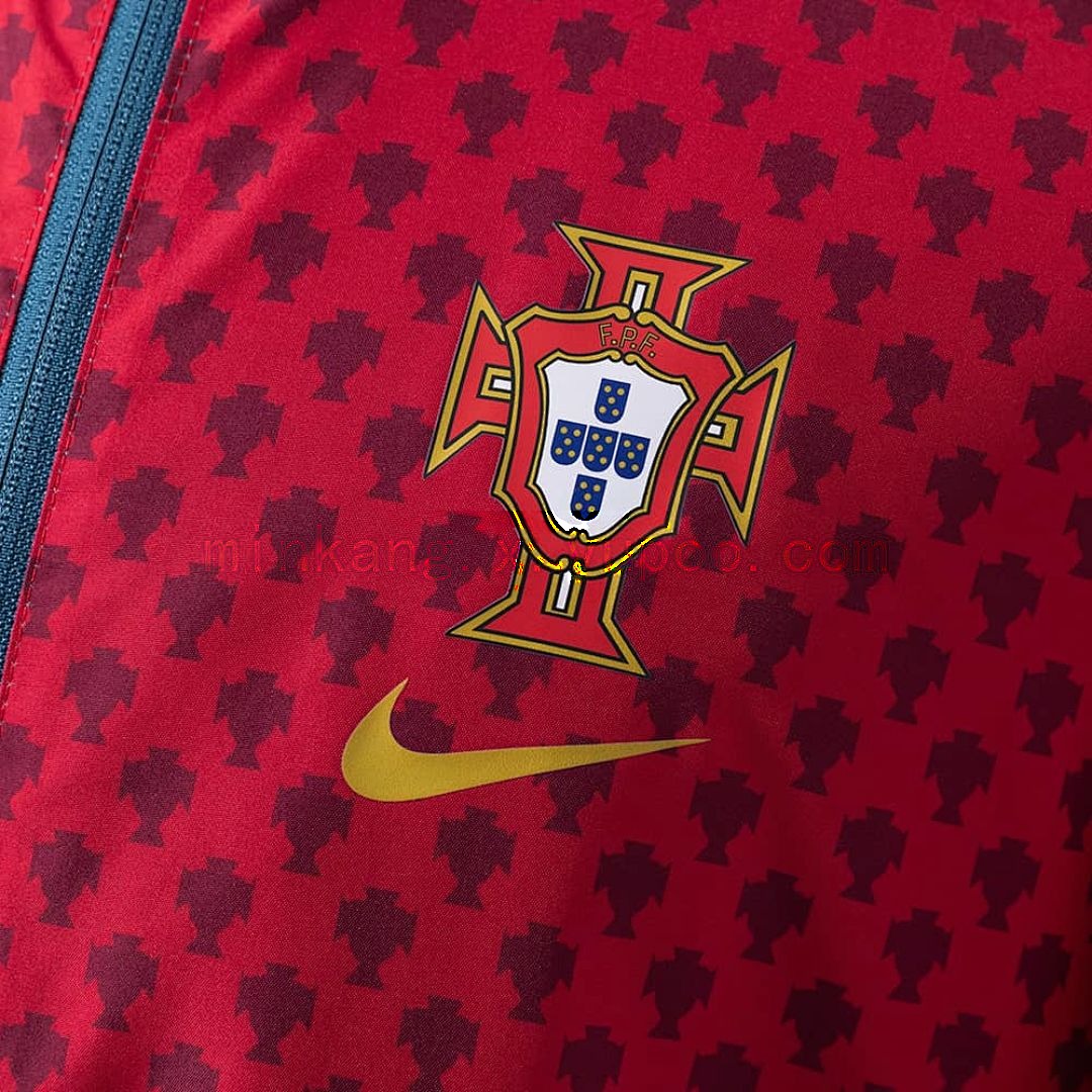 Portugal Reversible Jacket Windbreaker - Red &amp; Cyan S-XXL 4