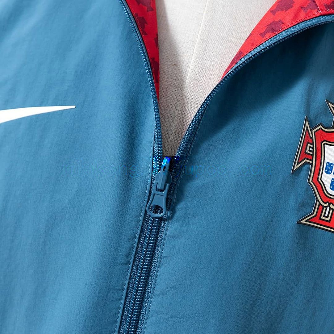 Portugal Reversible Jacket Windbreaker - Red &amp; Cyan S-XXL 7