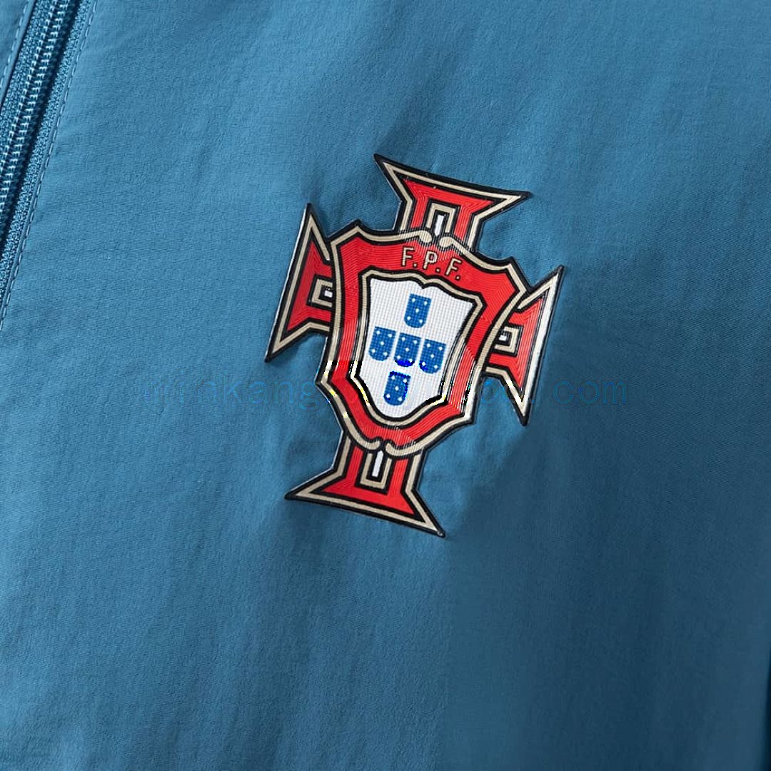Portugal Reversible Jacket Windbreaker - Red &amp; Cyan S-XXL 9