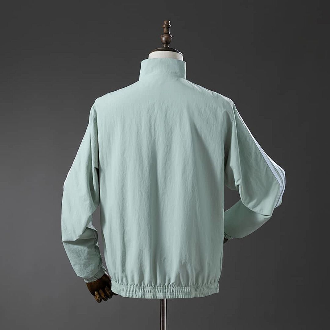 French reversible chaqueta chubasquero - azul &amp; Mint verde S-XXL 11