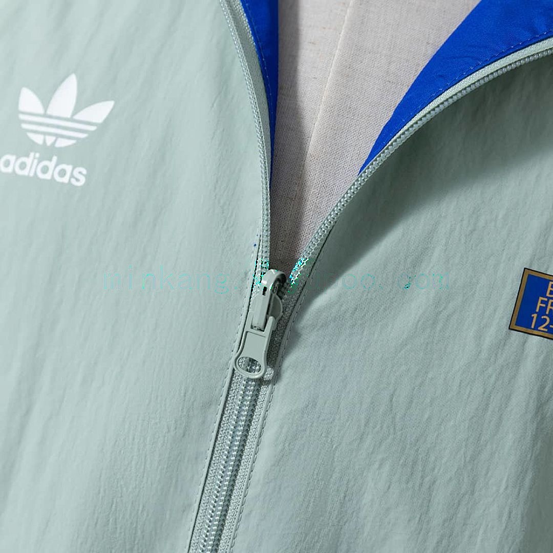 French reversible chaqueta chubasquero - azul &amp; Mint verde S-XXL 7