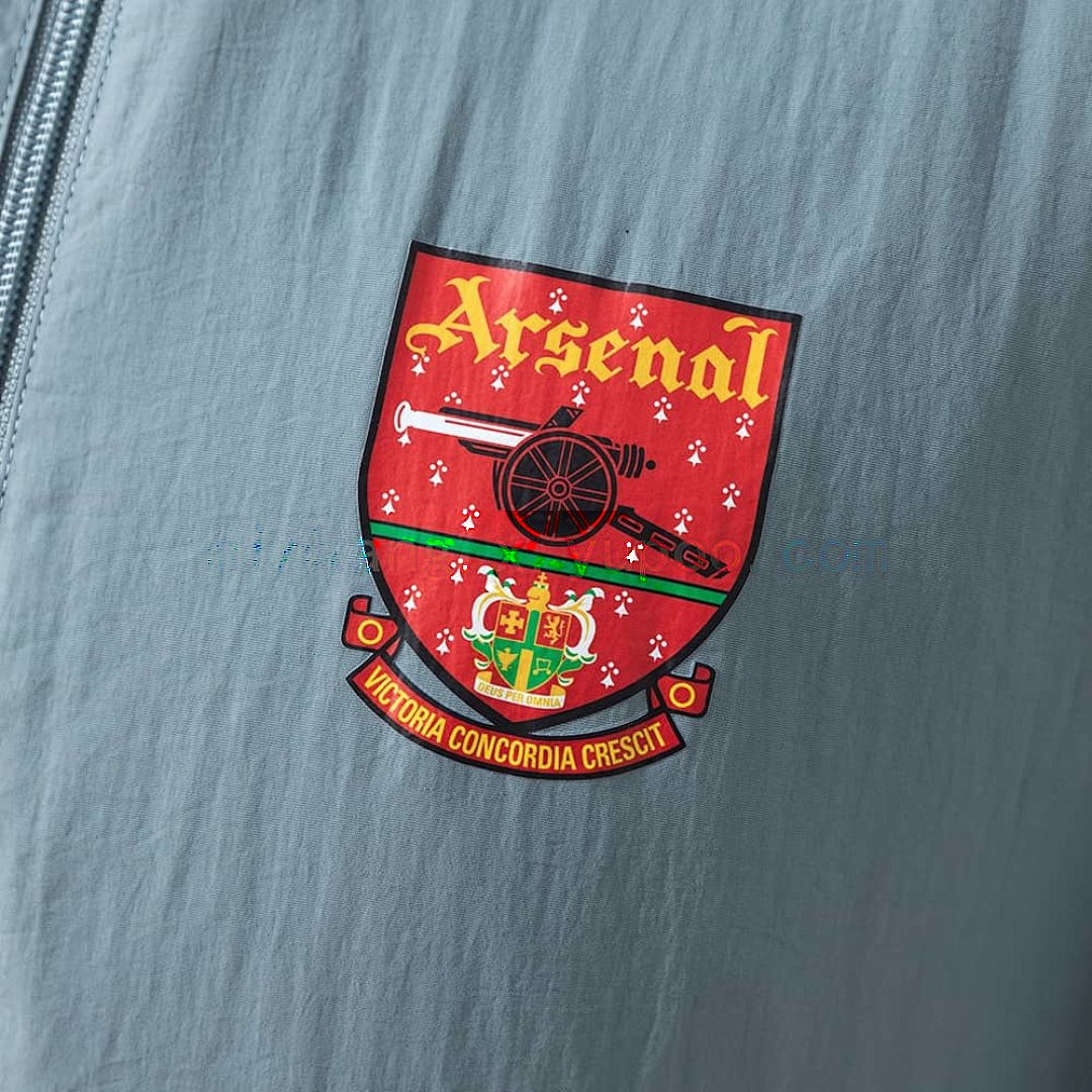 Arsenal Reversible Jacket Windbreaker - Yellow &amp; Grey S-XXL 9