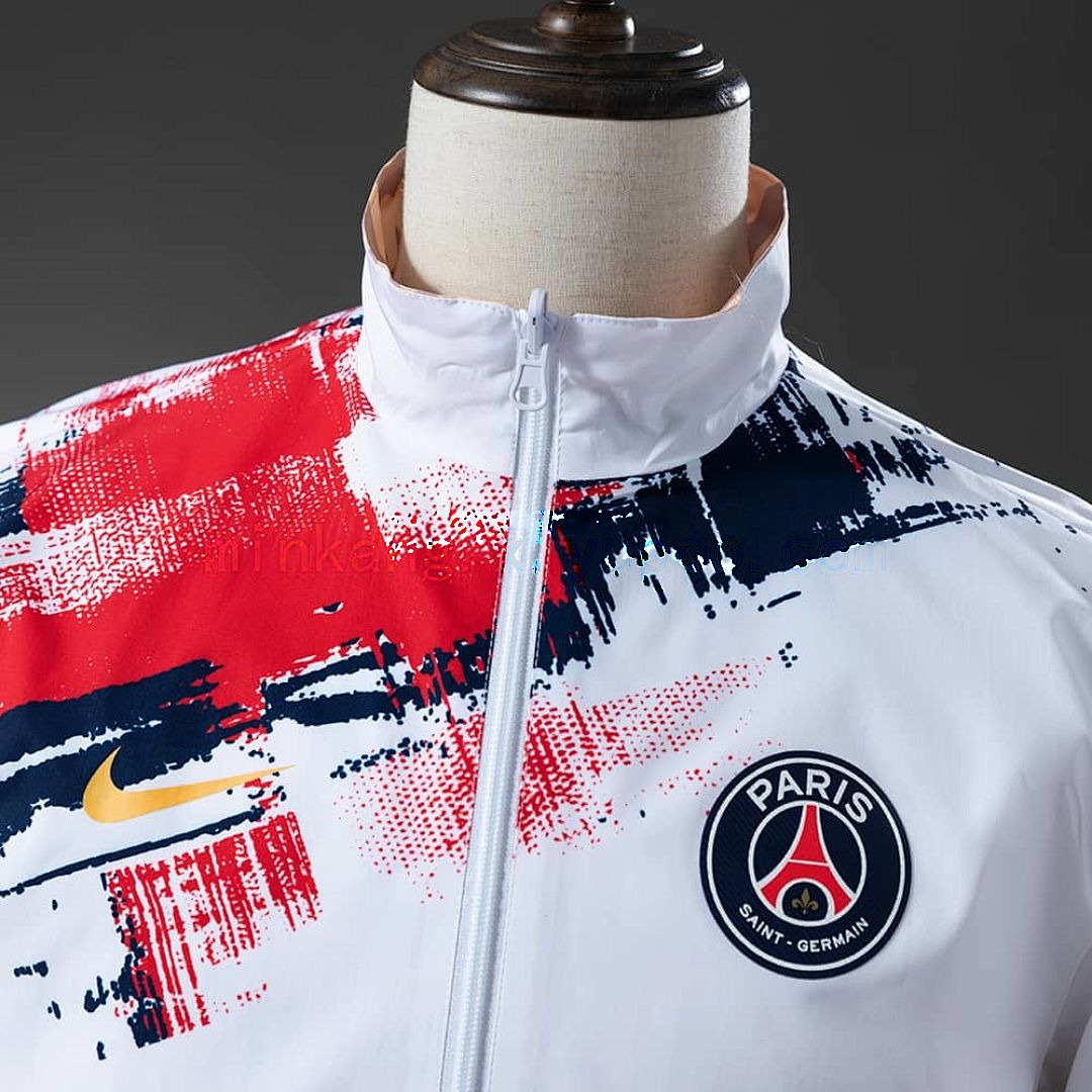 PSG Reversible Jacket Windbreaker - White &amp; Brown S-XXL 10