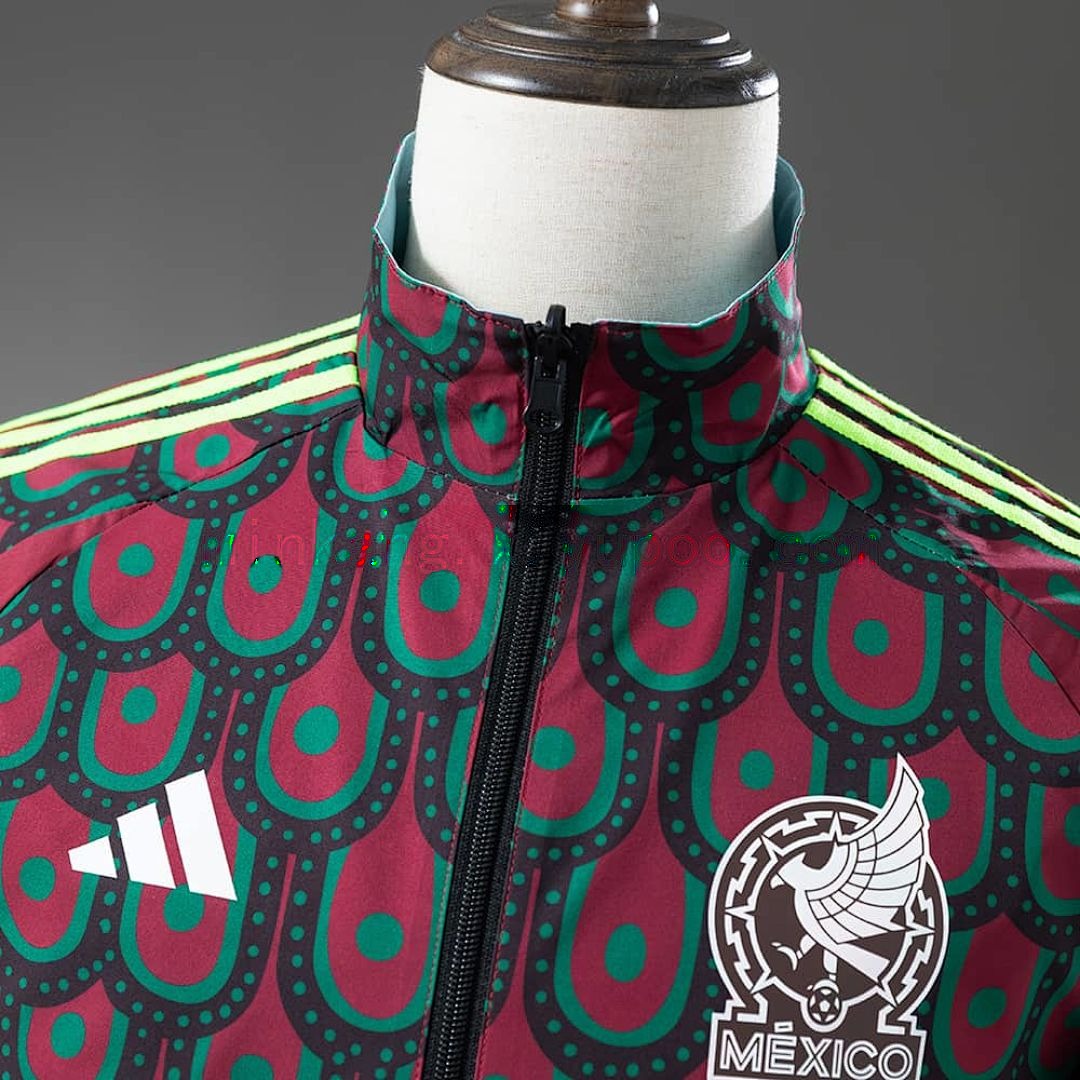 Mexico Reversible Jacket Windbreaker - Red &amp; Sky Blue S-XXL 10
