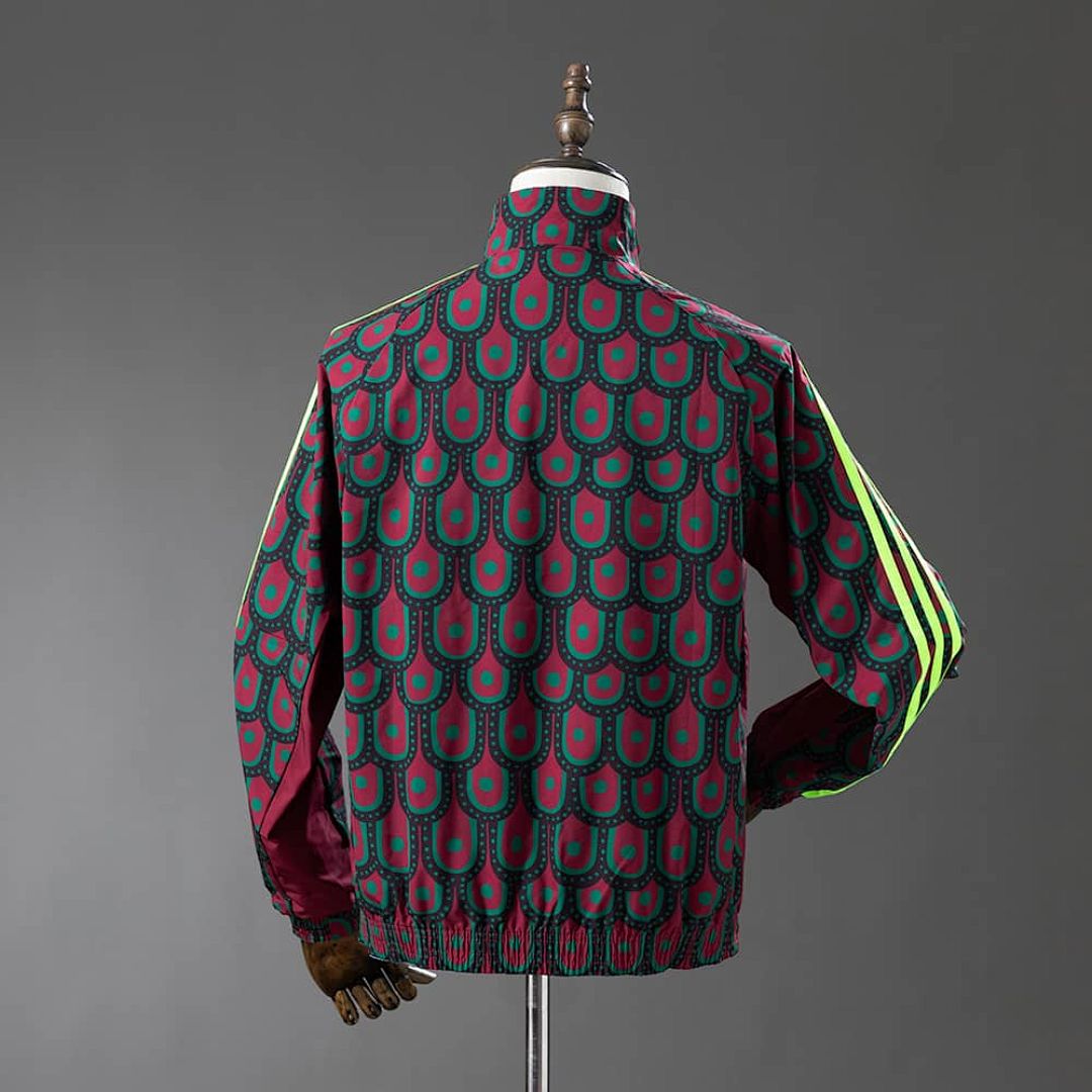 Mexico Reversible Jacket Windbreaker - Red &amp; Sky Blue S-XXL 11
