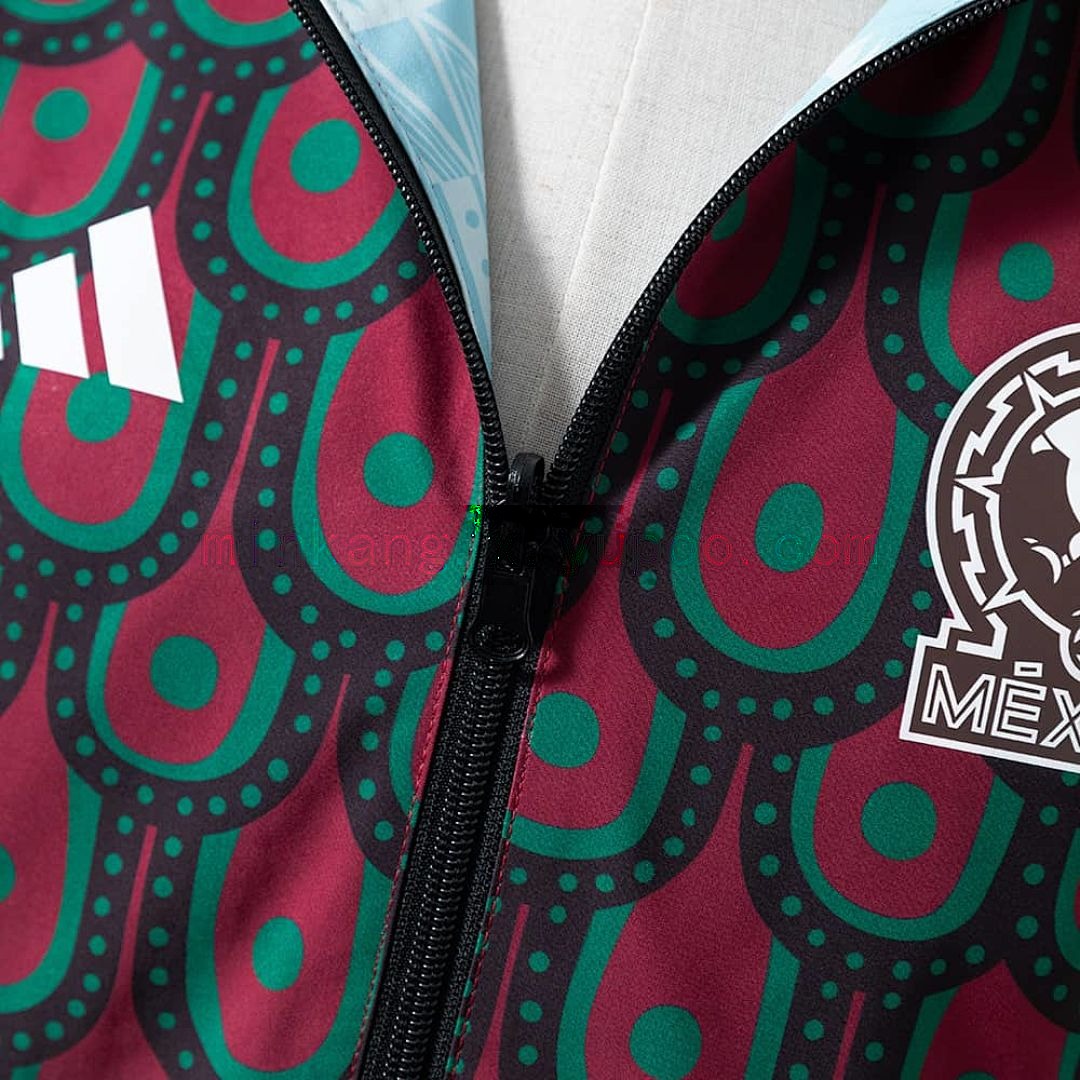 Mexico Reversible Jacket Windbreaker - Red &amp; Sky Blue S-XXL 7
