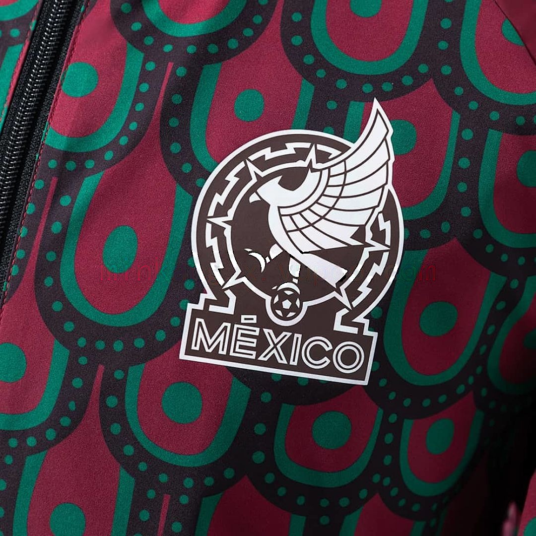 Mexico Reversible Jacket Windbreaker - Red &amp; Sky Blue S-XXL 9