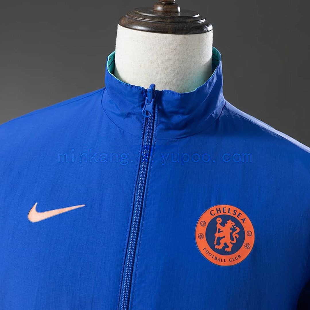 Chelsea Reversible Jacket Windbreaker - Blue &amp; Sky Blue S-XXL 10