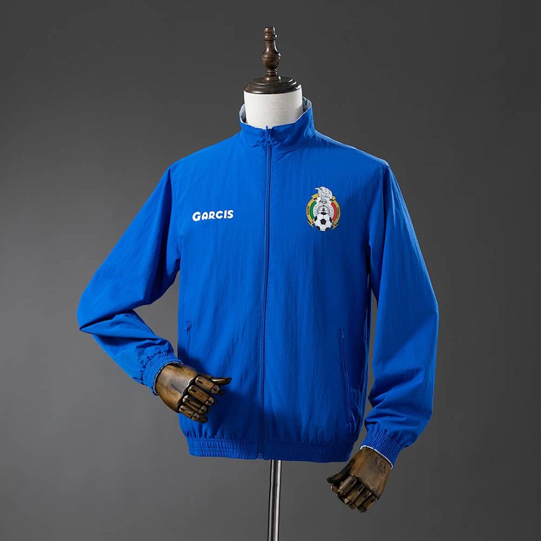 Mexico Reversible Jacket Windbreaker - White &amp; Blue S-XXL 3