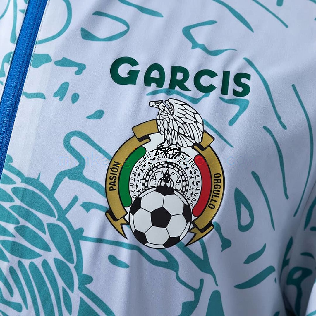 Mexico Reversible Jacket Windbreaker - White &amp; Blue S-XXL 4