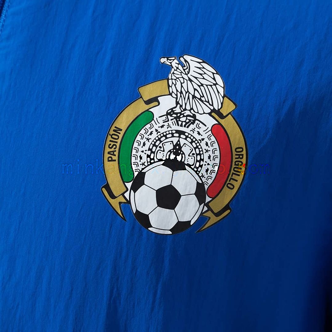 Mexico Reversible Jacket Windbreaker - White &amp; Blue S-XXL 9