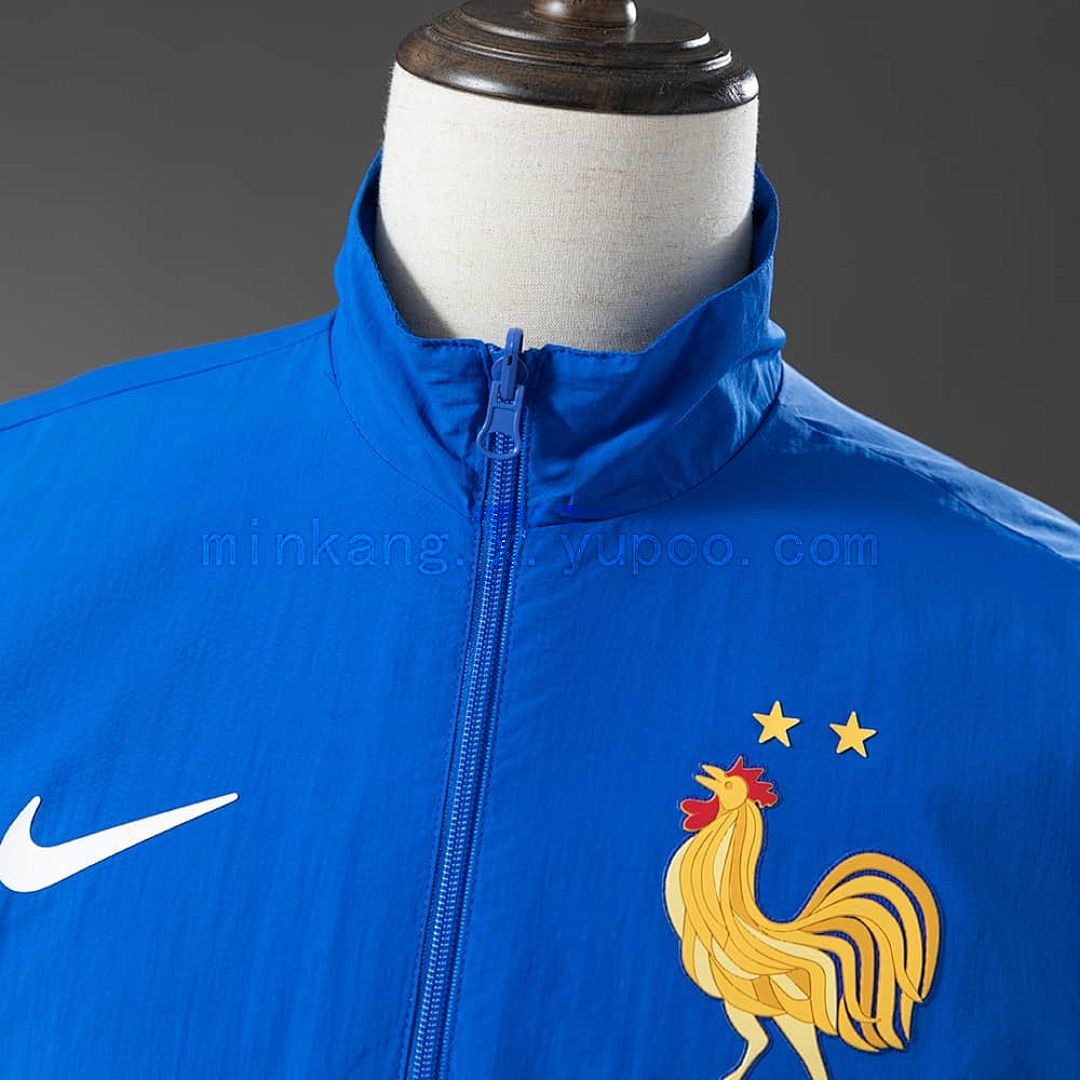 French Reversible Jacket Windbreaker - White &amp; Blue S-XXL 10