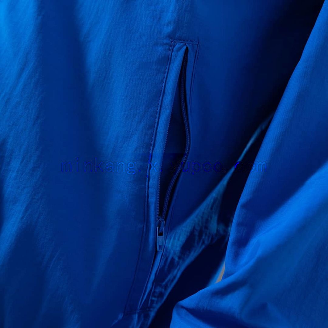 French Reversible Jacket Windbreaker - White &amp; Blue S-XXL 5