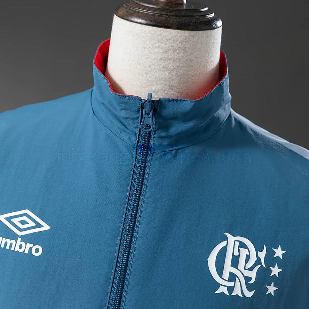 Flamengo Reversible Jacket Windbreaker - Red &amp; Cyan S-XXL 10