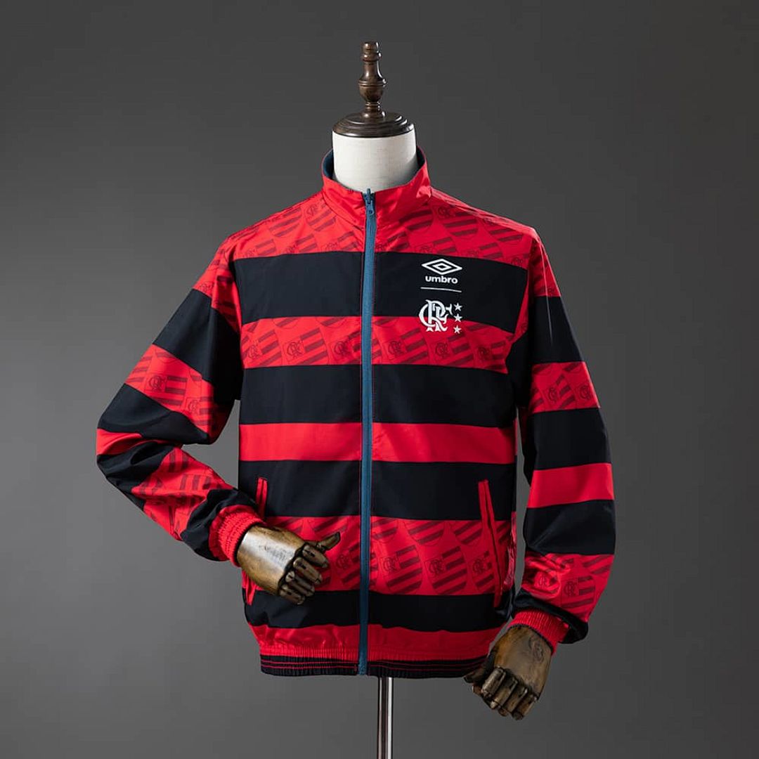 Flamengo Reversible Jacket Windbreaker - Red &amp; Cyan S-XXL 2