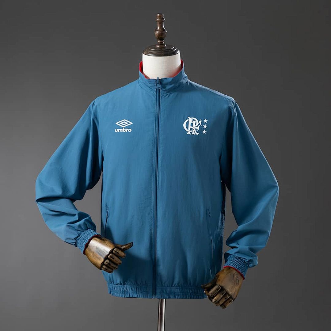 Flamengo Reversible Jacket Windbreaker - Red &amp; Cyan S-XXL 3
