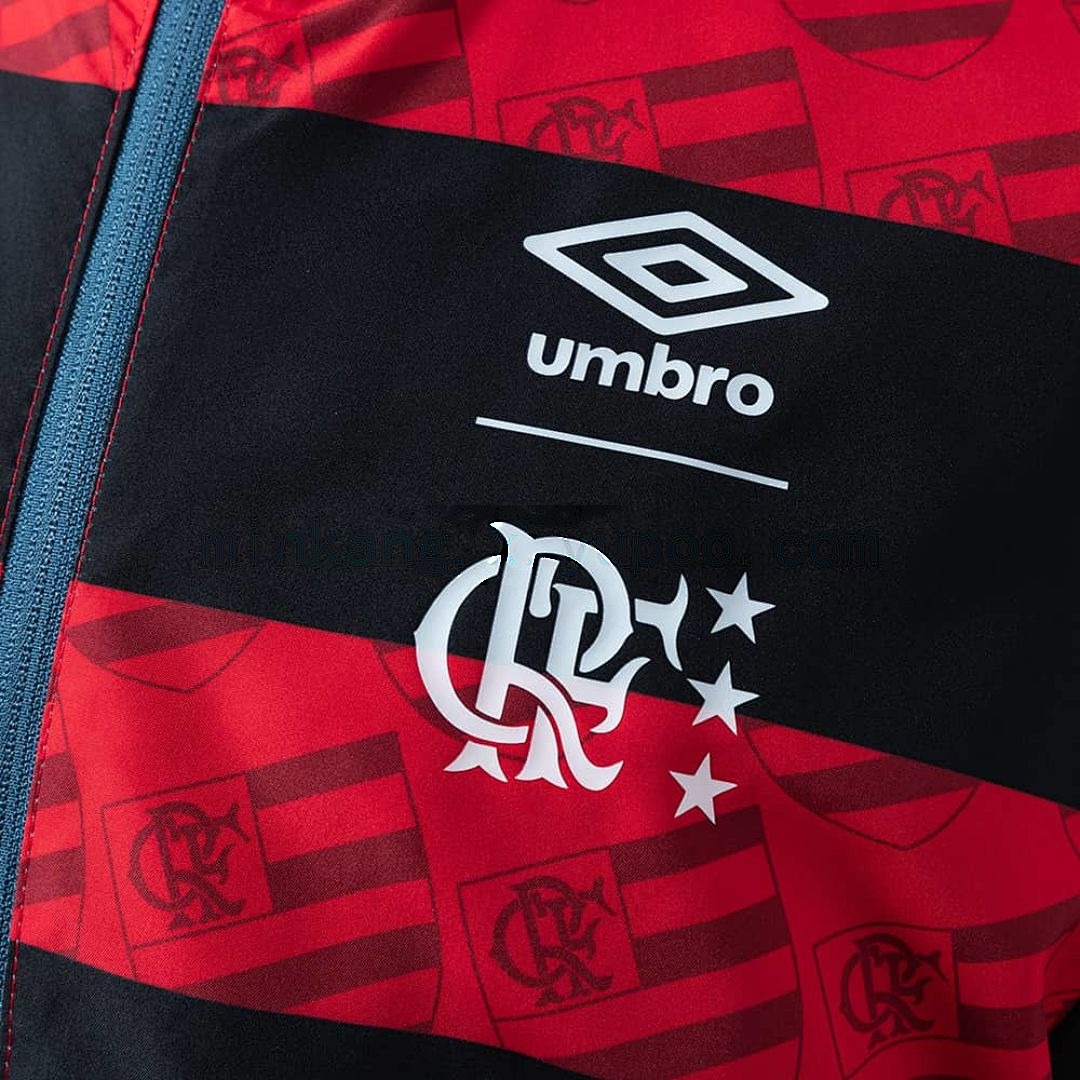 Flamengo Reversible Jacket Windbreaker - Red &amp; Cyan S-XXL 4