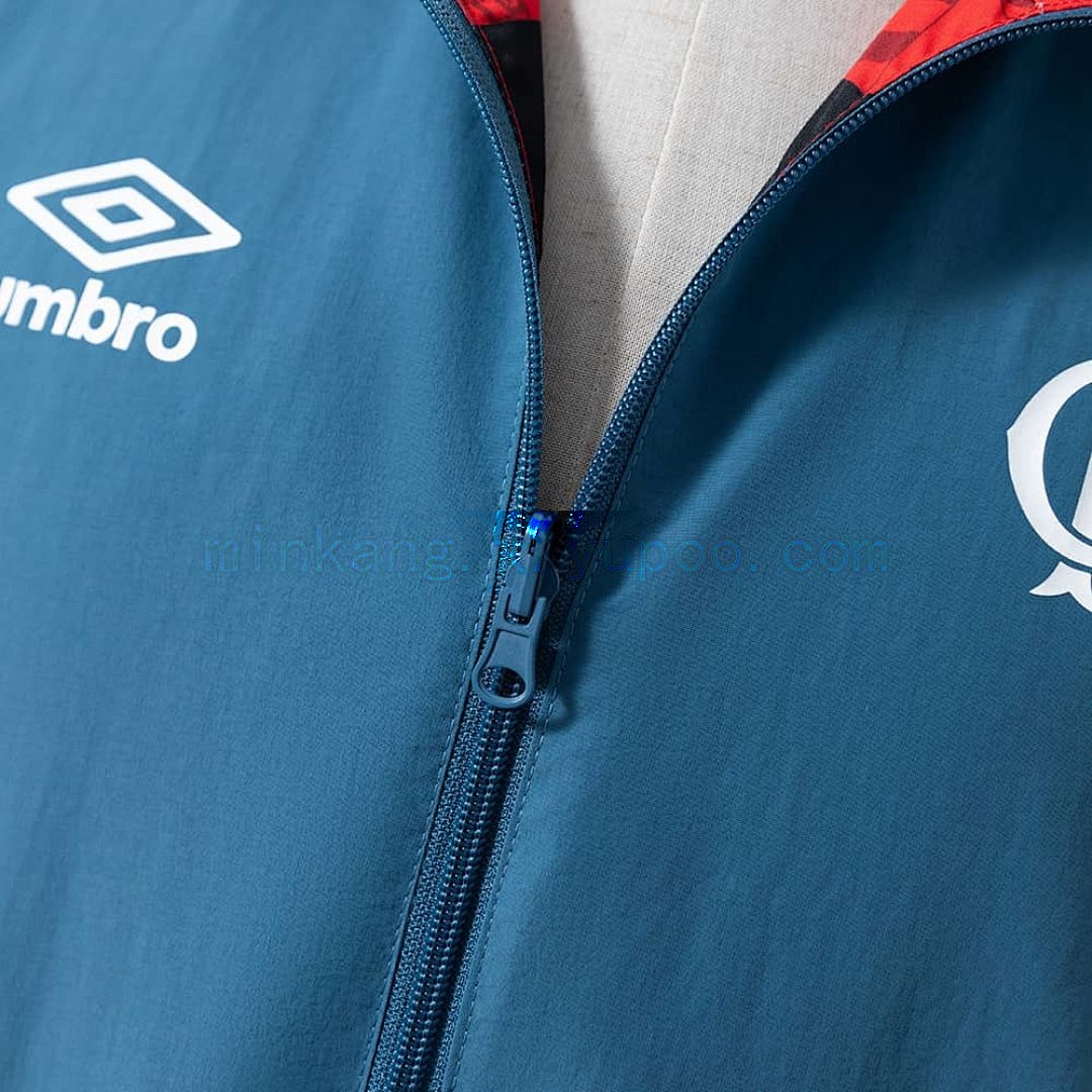 Flamengo Reversible Jacket Windbreaker - Red &amp; Cyan S-XXL 7