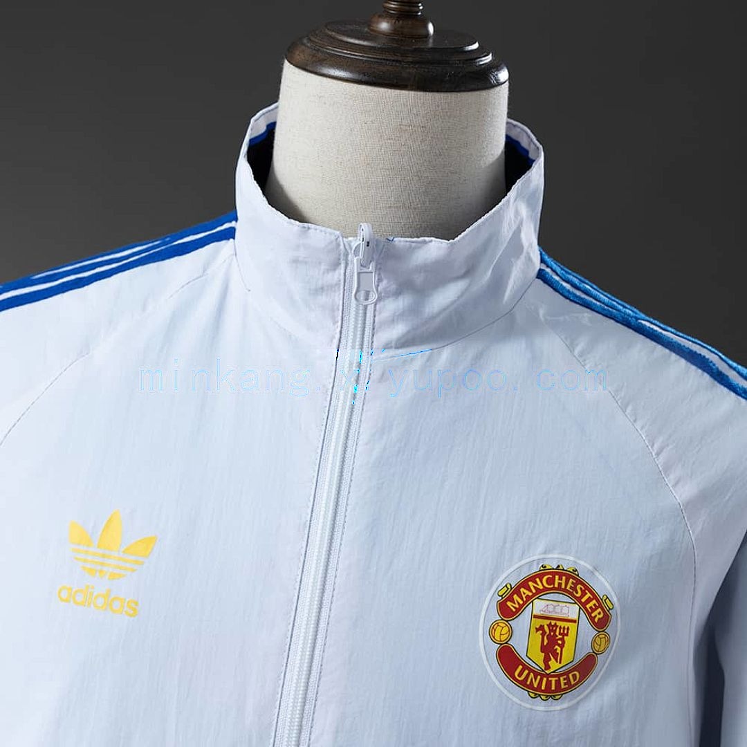 M-U Reversible Jacket Windbreaker - White &amp; Blue S-XXL 10