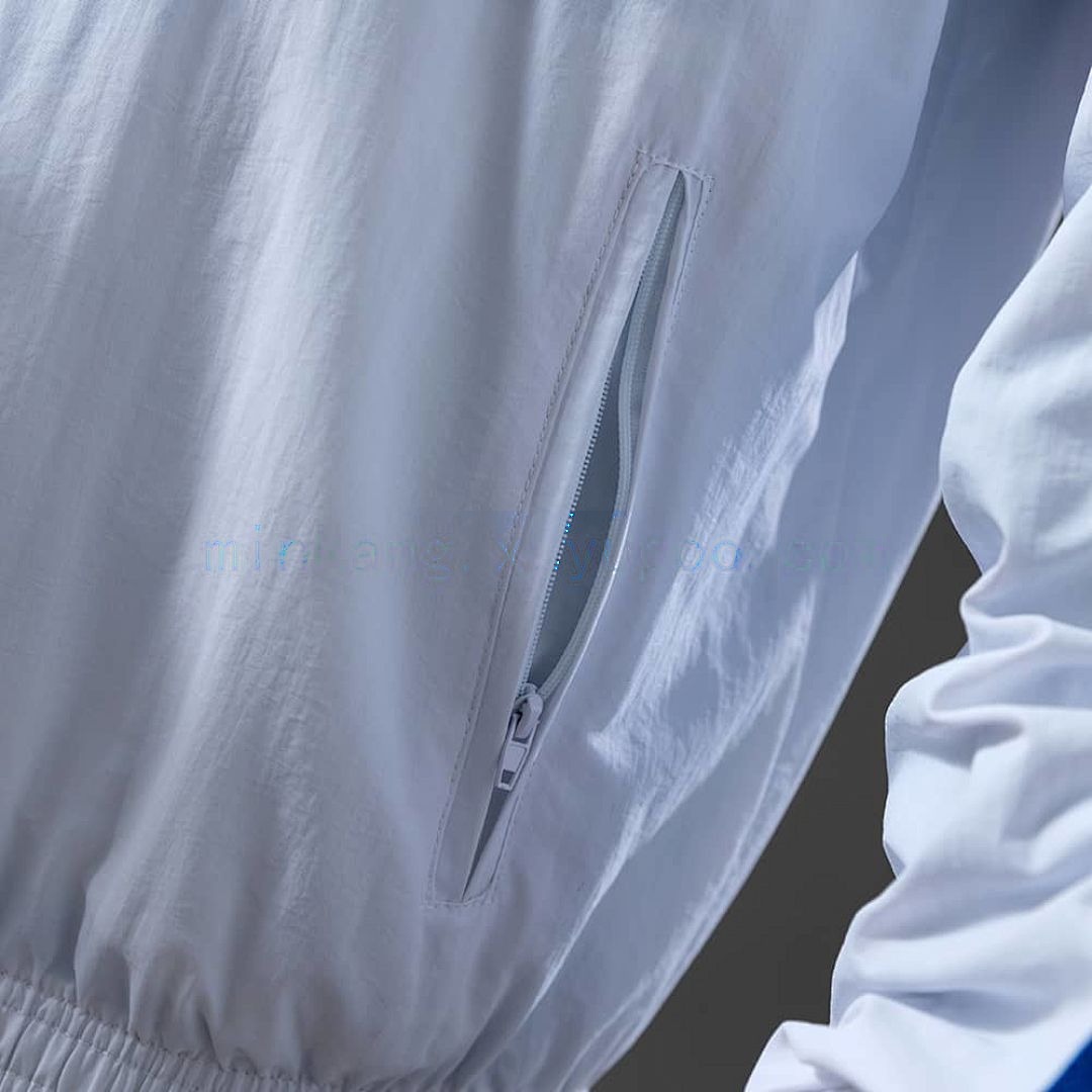 M-U Reversible Jacket Windbreaker - White &amp; Blue S-XXL 5
