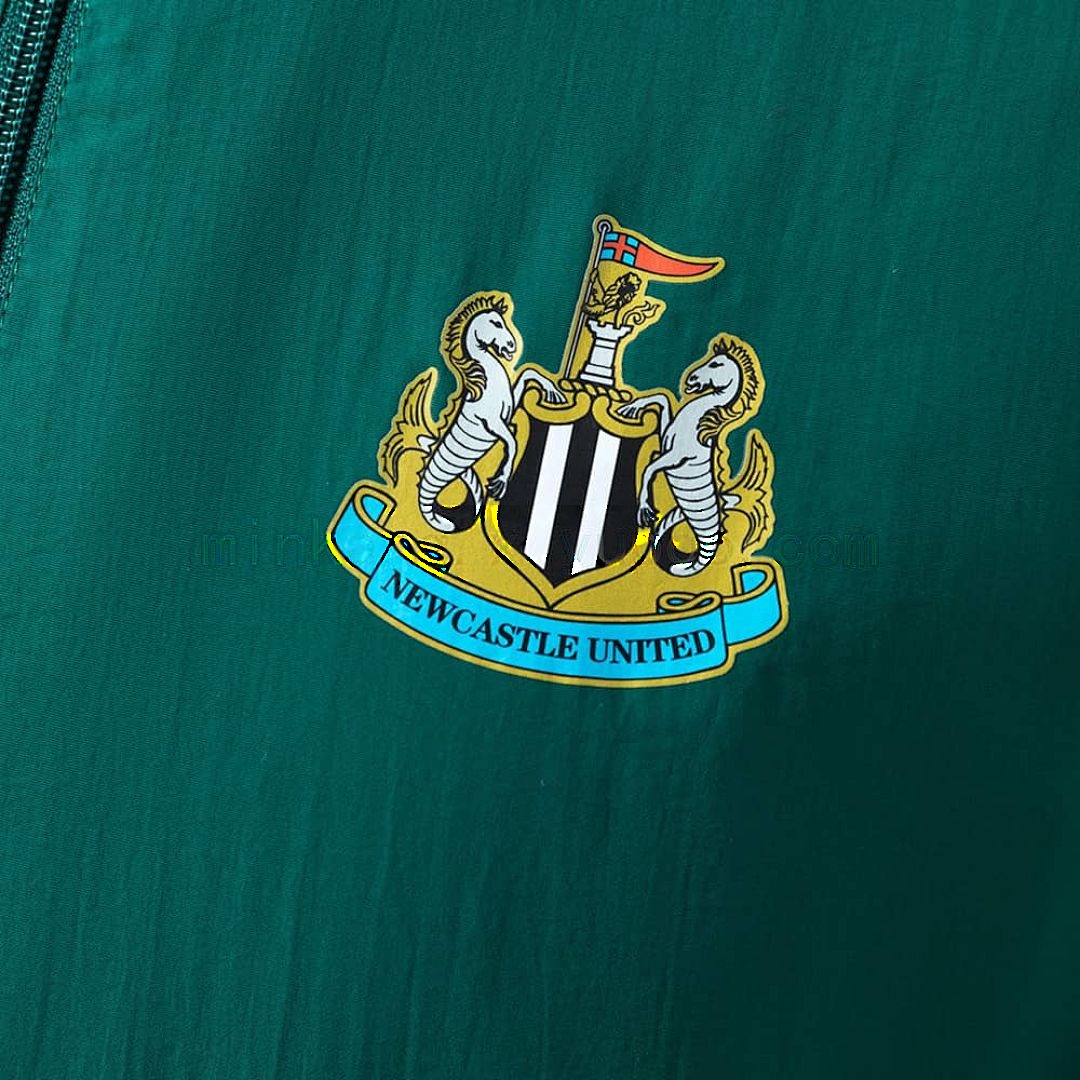 Newcastle United Reversible Jacket Windbreaker - Army Green &amp; Yellow S-XXL 9